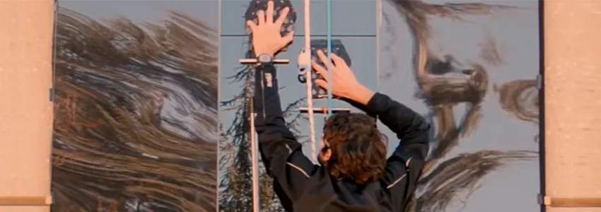 Screenshot of Elliot Hawkes climbing wall.