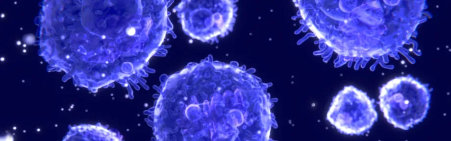 Graphic image of T cells.