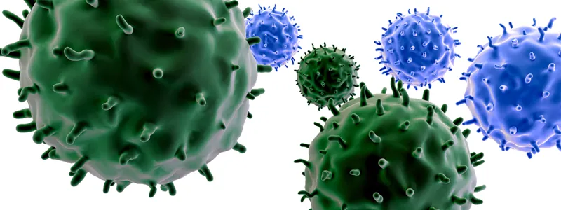 Graphic image of T cells.