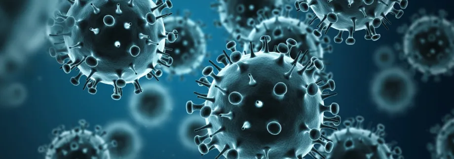 Graphic image of viruses.